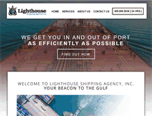 Tablet Screenshot of lighthouse-shipping.com